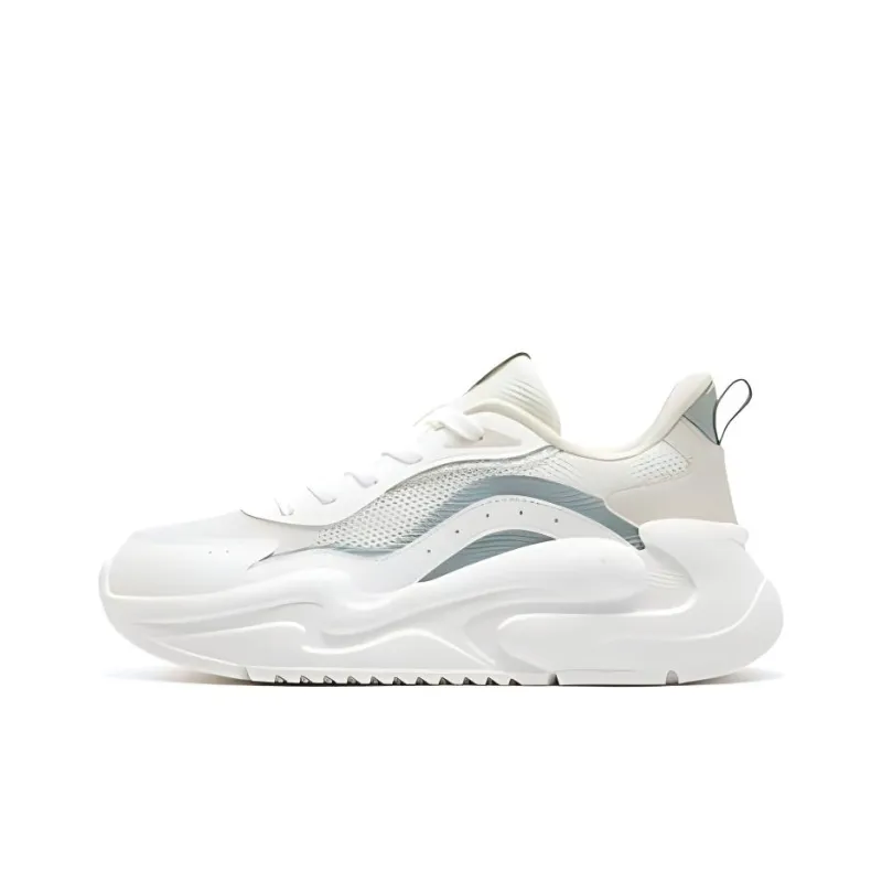 361° Yunshu 4.0 Cushioning Low Top Running Shoes Women's White Green-0