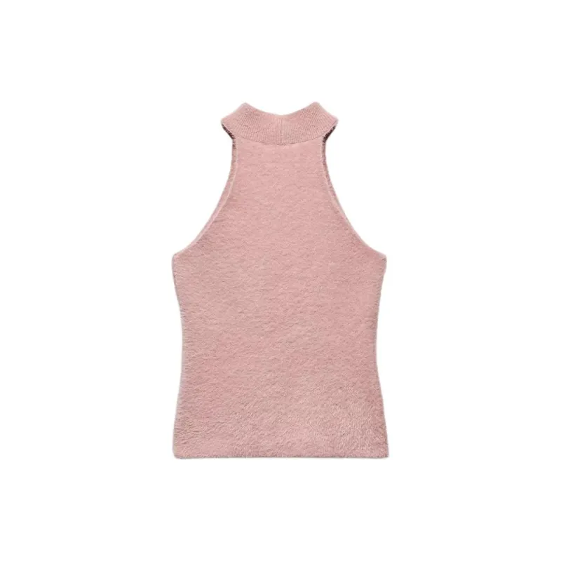 ZARA Tank Tops Women's Pink-1