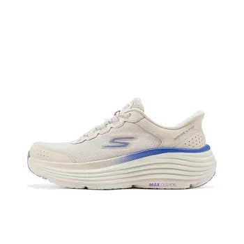 Skechers Slip Ins Anti Slip Wear Resistant Low Top Casual Running Shoes Women's Ecru