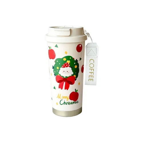 Yalu Cute High-Value Cartoon Santa Claus Cup Made Of 316 Stainless Steel Insulated Cup White Lid Santa Claus 500ml