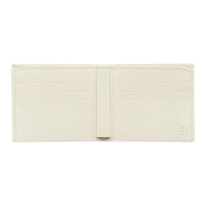 GUCCI Ophidia Canvas With Leather Cropped Wallet Men's Ebony & White-3