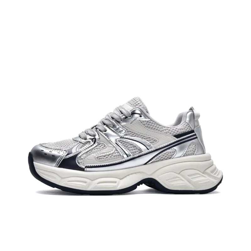 MISTERY Breathable Lightweight Low-Top Chunky Sneakers Women's-6