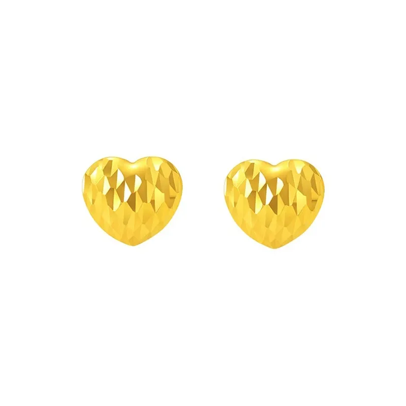 ZHIAIYONGHENG 18K Gold Stud Earrings Women's-1