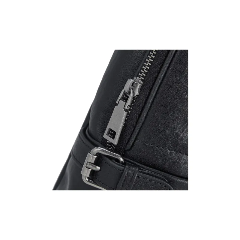 ROBERTA DI CAMERINO Cow Leather Sling Bag Men's Black-4