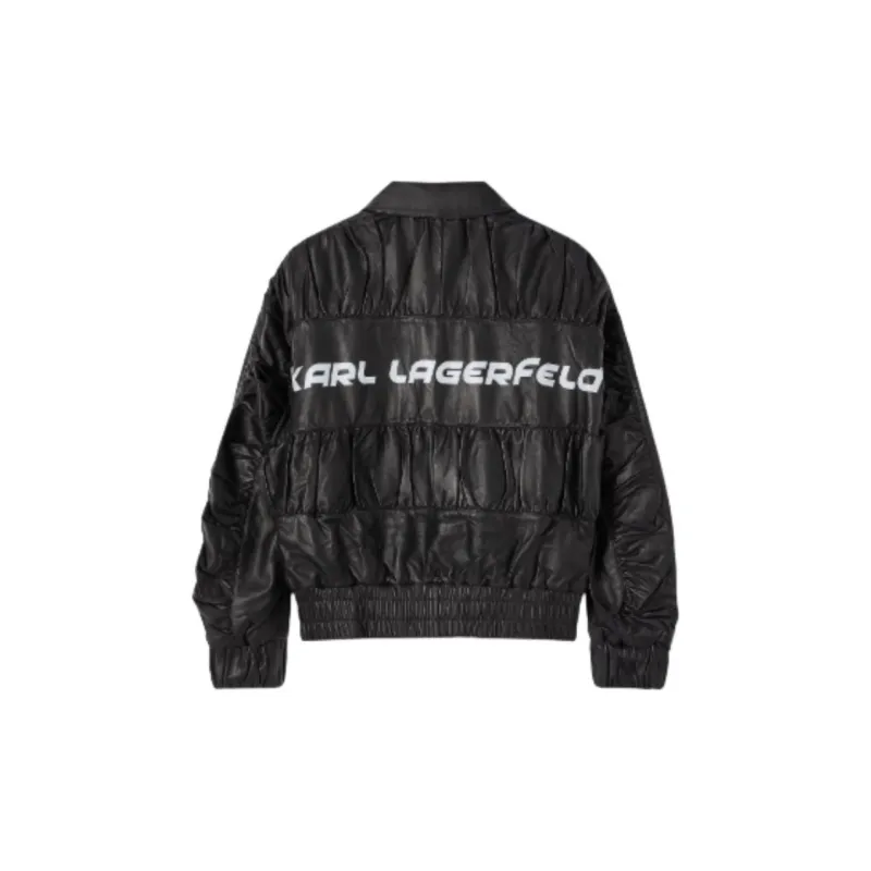KARL LAGERFELD FW24 Leather Jacket Men's Black-1