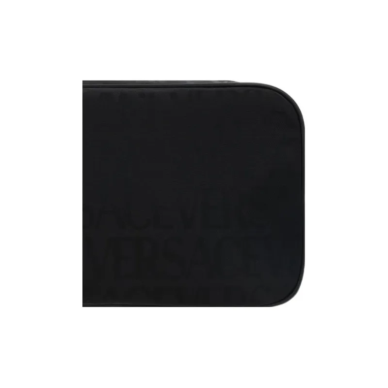 FANSIZHE Nylon Beauty Bag, Makeup Bag Men's Black-4