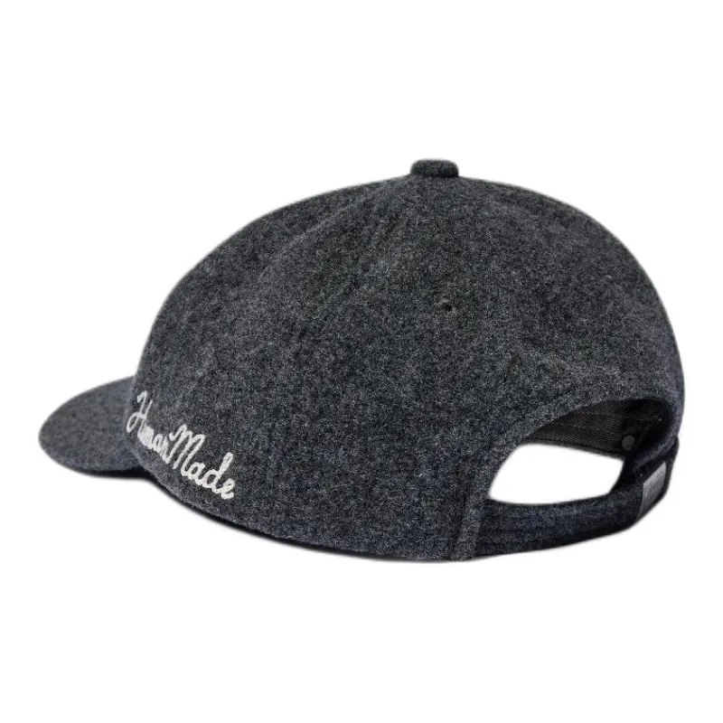 HUMAN MADE Wool Baseball Caps Men's Charcoal Gray-1