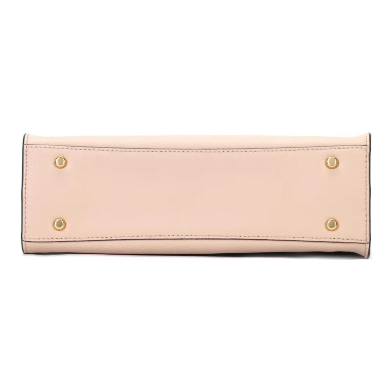 TORY BURCH Robinson Litchi Grain Leather Shoulder Bag Crossbody Bag Handbag Small Size Women's Pink-3