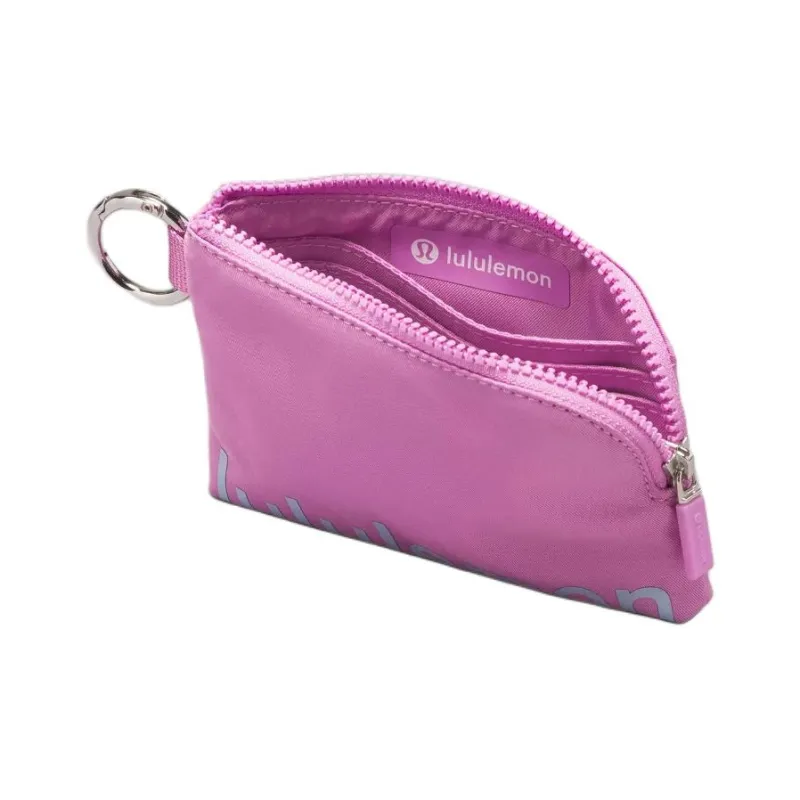 Lululemon Nylon Card Holder Women's Hydrangea Purple & Blue Linen-2