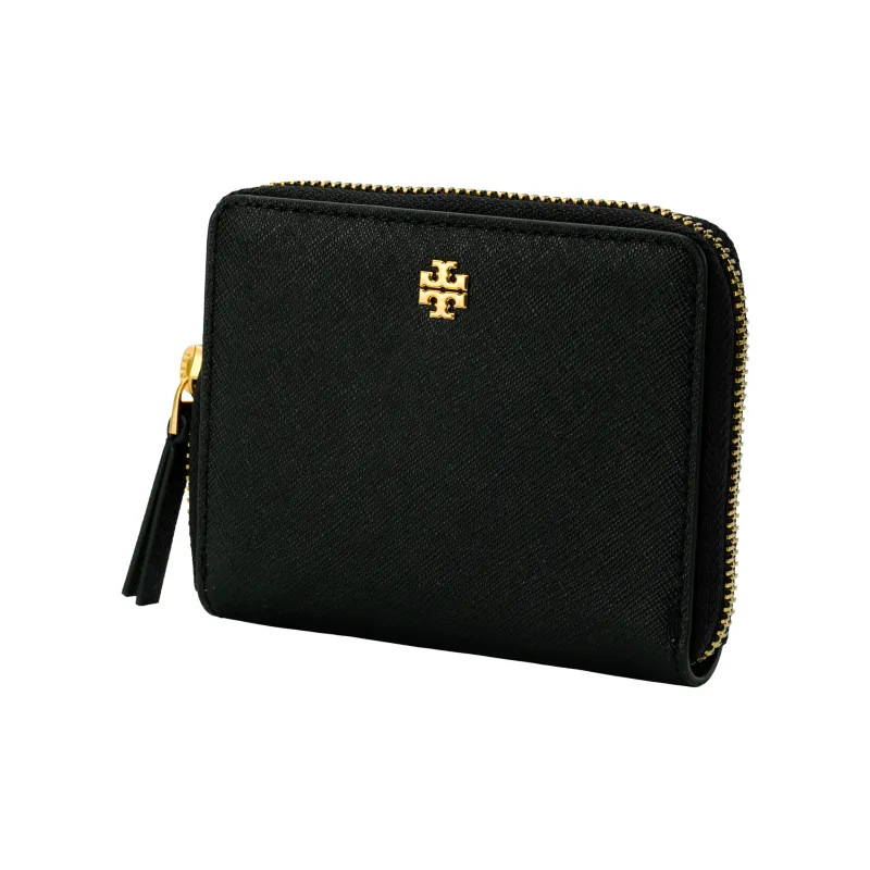 TORY BURCH Leather Wallet Mini Women's Black-1