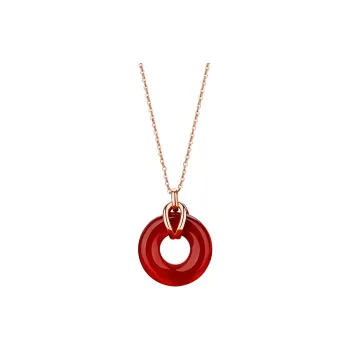 CHINA GOLD Agate Necklaces Women's