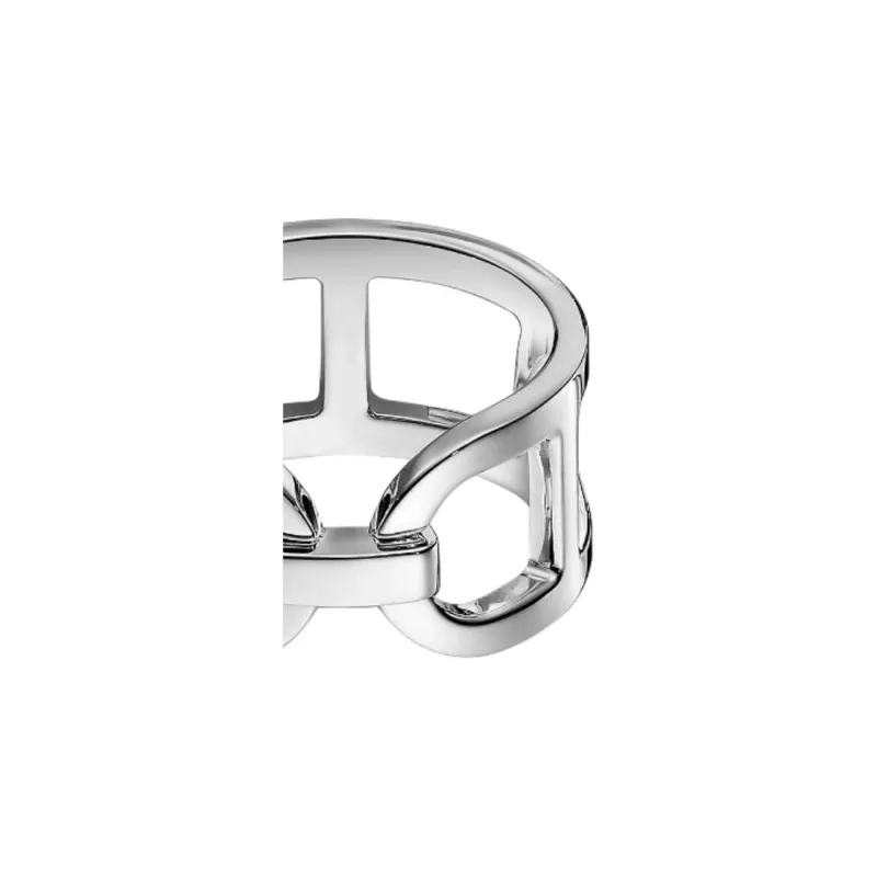 HERMES 925 Sterling Silver Rings Women's Silver-2