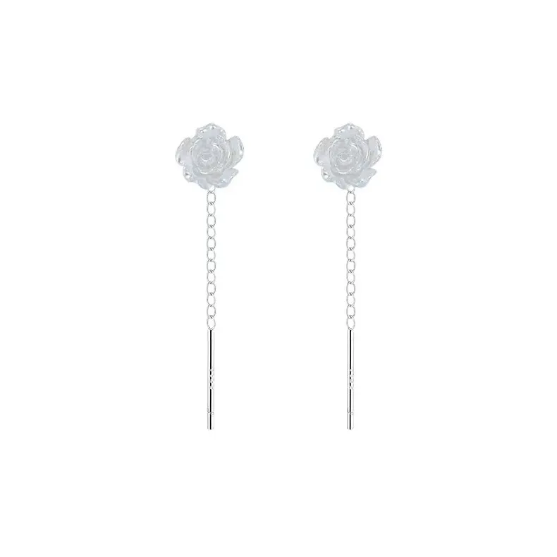 Kim Heng Hee S999 Fine Silver Drop Earrings Women's-0