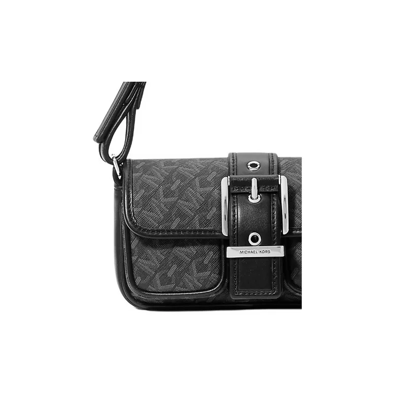 MICHAEL KORS Coated Canvas One Shoulder Handbag Extra Small Women's Black-3