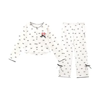 GUKOO x Hello Kitty Sanrio Series Pajama Set Women's Smoke White