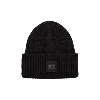 UGG Logo Patch Knitted Scarf And Beanie Set