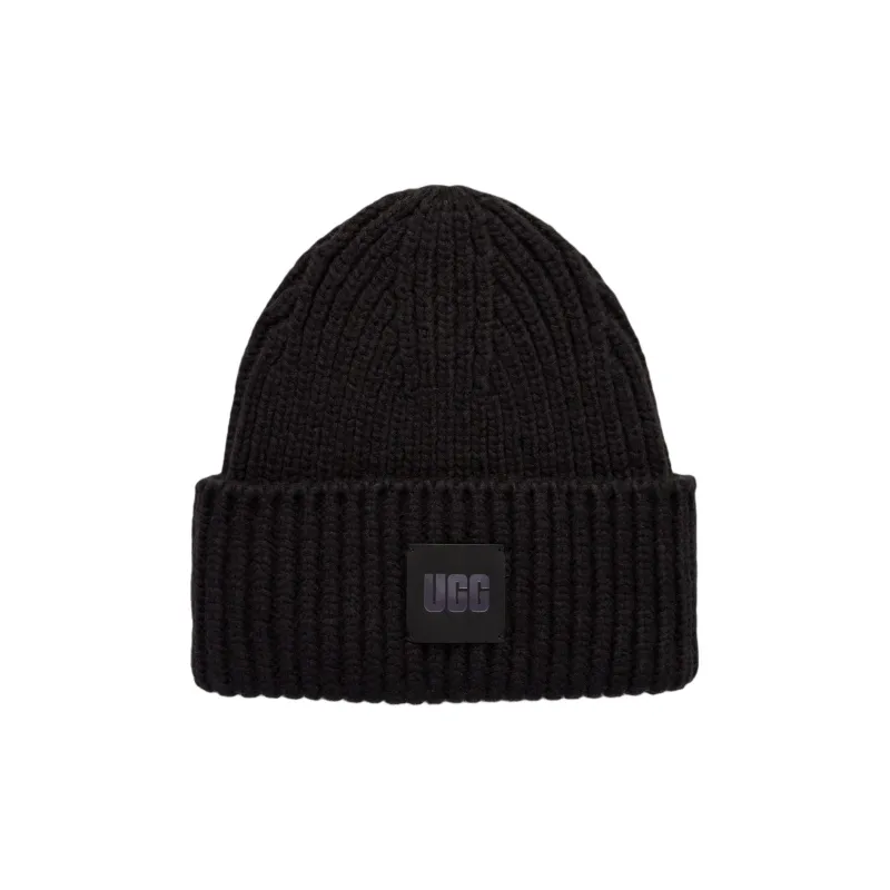 UGG Logo Patch Knitted Scarf And Beanie Set-0