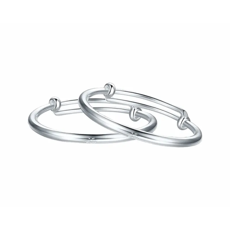 CHINA GOLD 999 Fine Silver Bangles Kids'-0