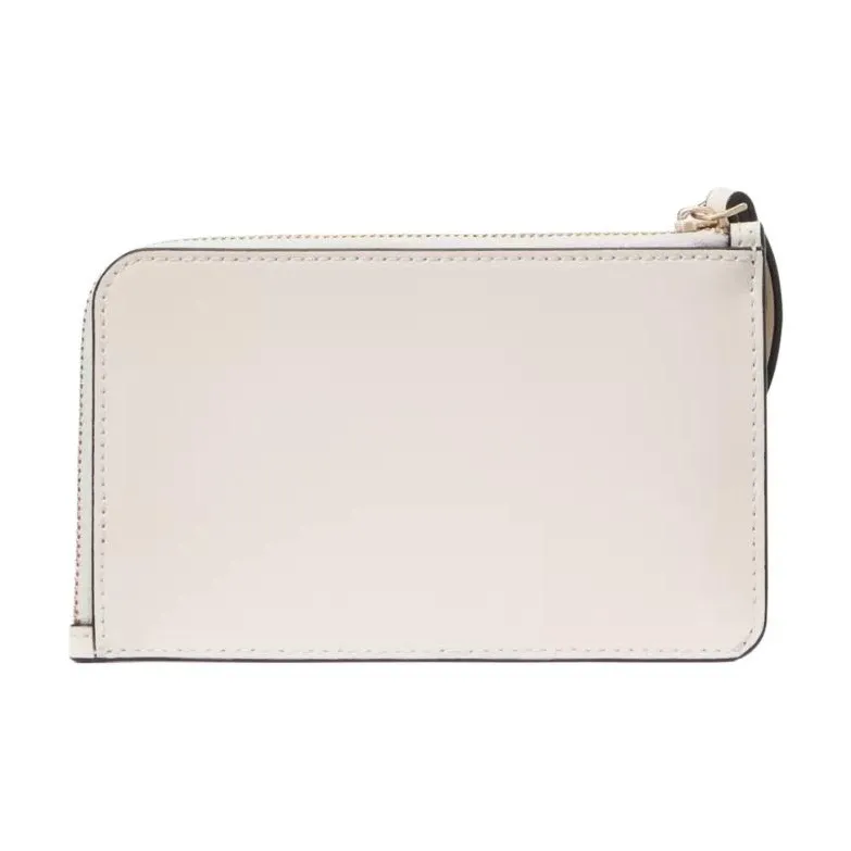 Kate Spade Hello Kitty Collaboration Cow Leather Key Pouch Card Holder Trumpets Women's White-1