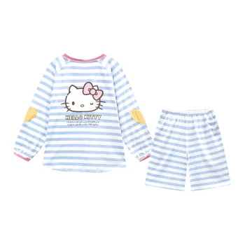 GUKOO x Hello Kitty Sanrio Series Pajama Set Women's Dusty Blue