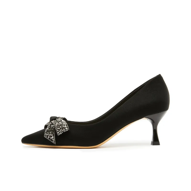 POOQ Flared Heel High Heels 5.5CM Women's-0