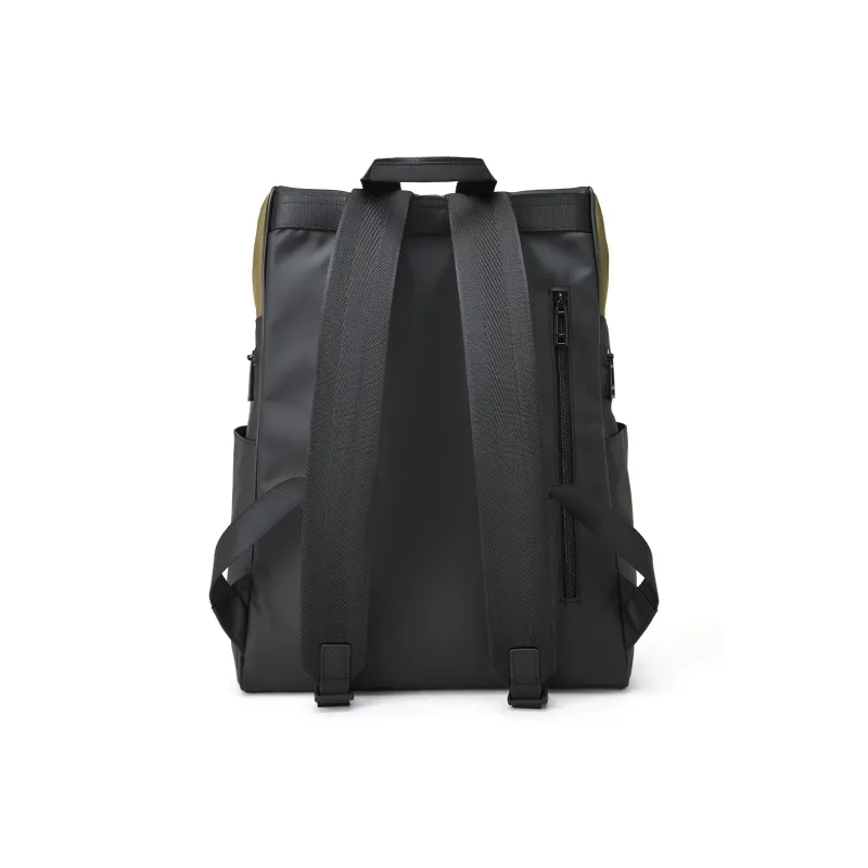 ROBERTA DI CAMERINO Fabric Backpack Men's Black/Gray/Khaki-14