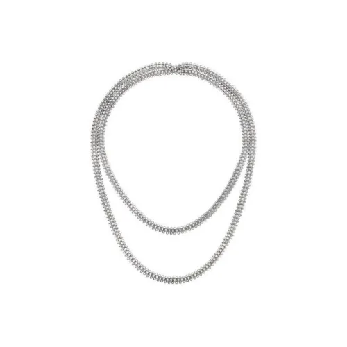 CARTIER White Gold Necklaces Unisex Silver