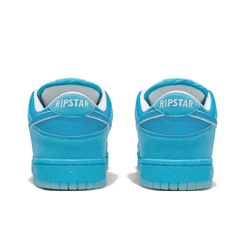 RIPSTAR Slip Resistant And Abrasion Resistant Coverage Low Top Skateboard Shoes Unisex Blue-4