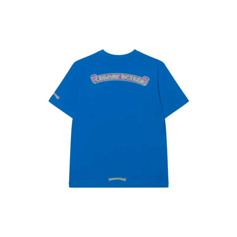 Chrome Hearts T-Shirt Unisex Blue - POIZON Chrome Hearts T-Shirt Unisex Blue - POIZON
