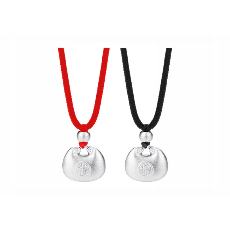 CHINA GOLD 999 Fine Silver Necklaces Unisex-2