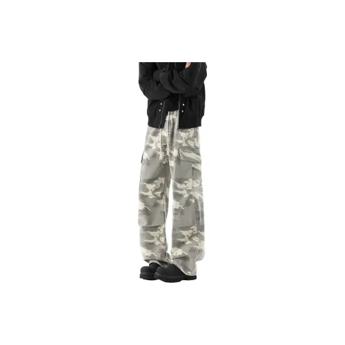 PAINT STAIN Casual Pants, American Vintage Distressed Outdoor Commute Versatile Sports Wide Leg Style Unisex