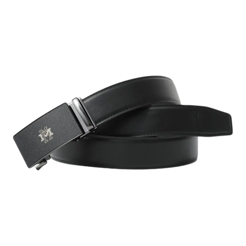 FION Mountain And Sea Journey Series Top Grain Cow Leather Leather Belts Men's 3.5cm-6