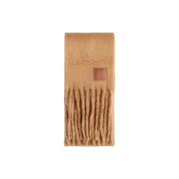H&M Polyester Knit Scarves Women's Beige