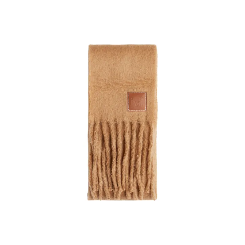 H&M Polyester Knit Scarves Women's Beige-0