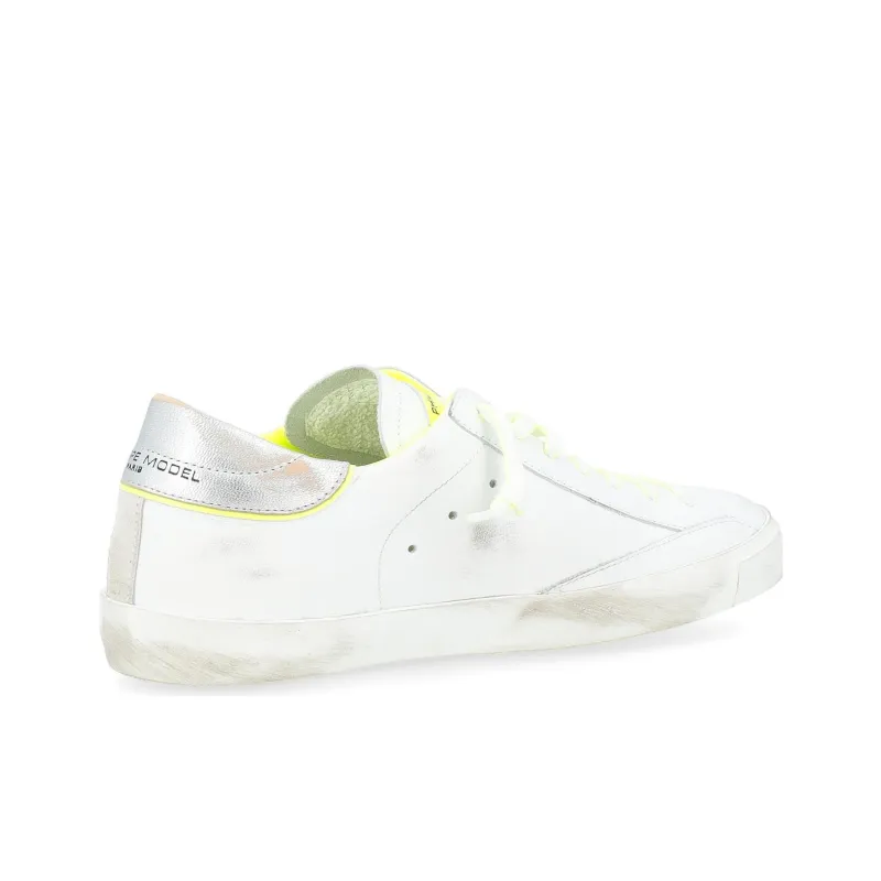 PHILIPPE MODEL Paris Low Top Skateboard Shoes Men's White-4