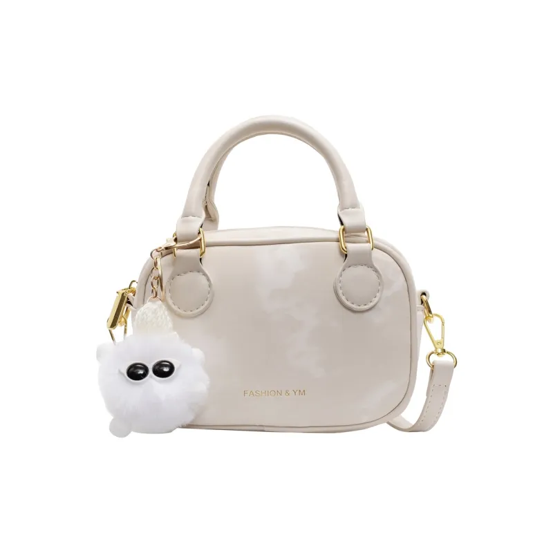 LUVISTRUE PU Handbag Shoulder Bag Crossbody Bag Medium Size Women's Black/Beige/Silver/Coffee/Pink-5