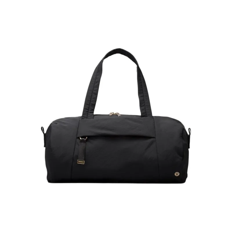 Lululemon Recycled Polyester Travel Bag 16L Unisex Black & Gold-0