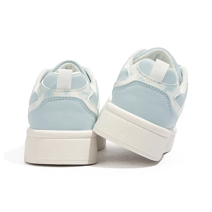Babaya Slip Resistant Breathable Low Top Skateboard Shoes Women's Blue-6