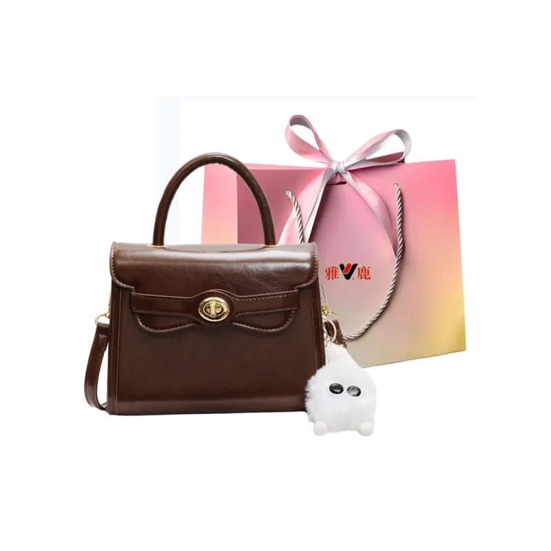 Yalu PU Shoulder Bag, Crossbody Bag, Handbag Regular Women's Black/Ecru/Coffee/Pink/Green-10