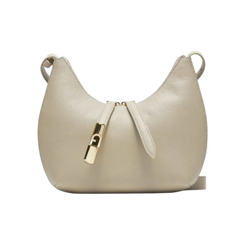 Furla Leather Handbag, Shoulder Bag Trumpets Women's Vanilla-1