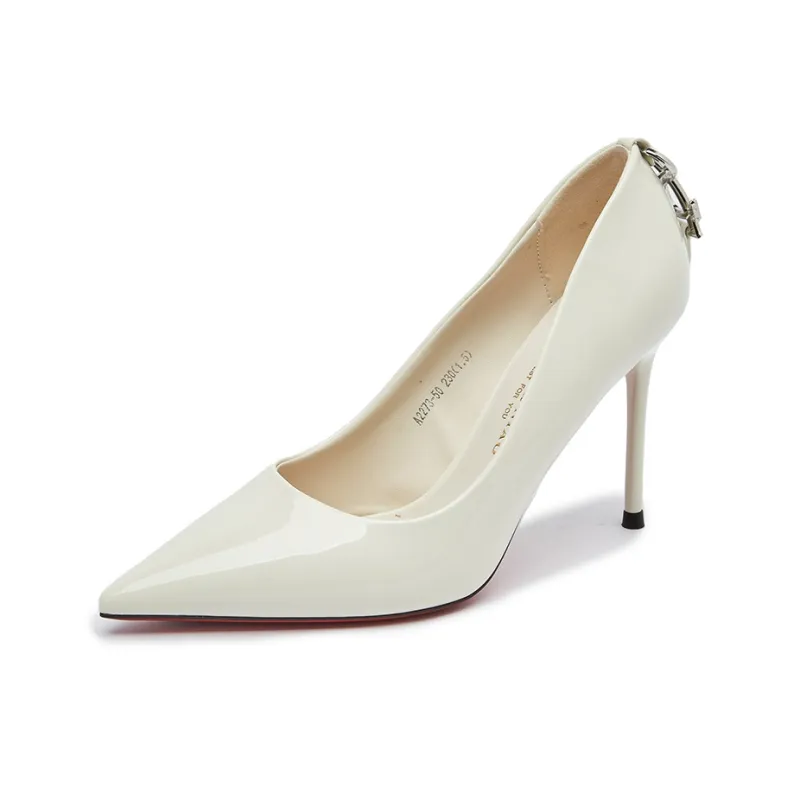 POOQ Slim Heel High Heels 9CM Women's-7