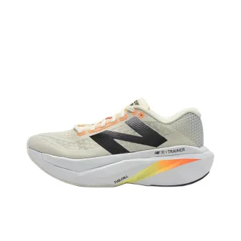 New Balance Anti Slip Wear Resistant Low Top Training Running Shoes Men's White 2E Width