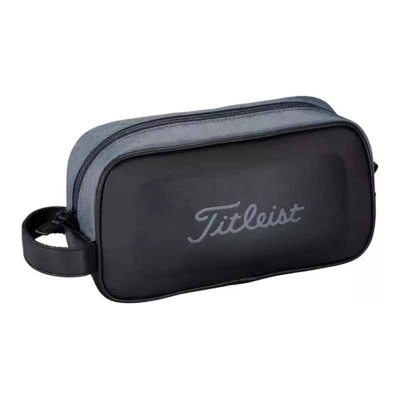 TITLEIST PU Storage Bag Men's Charcoal Black-1