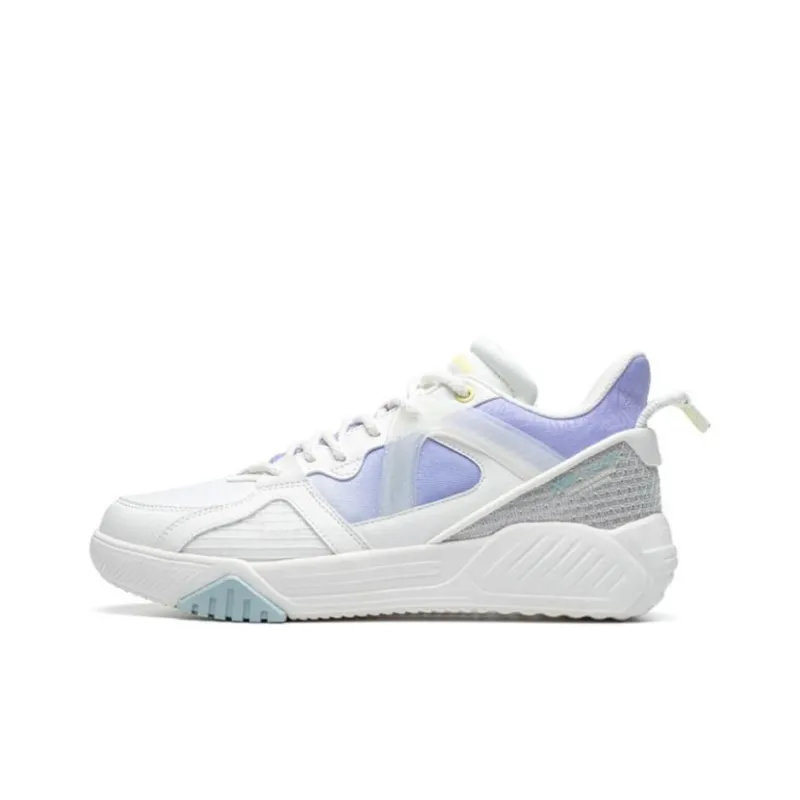 XTEP Epoch 2.0 Casual Shoes Women's Low Top Sail White/Taro Paste Purple-0