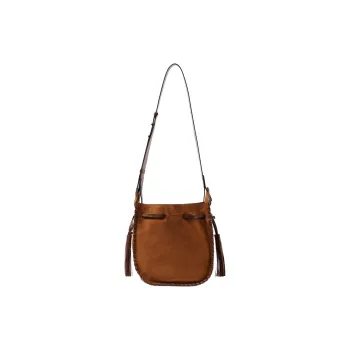 ISABEL MARANT Suede Shoulder Bag Medium Size Women's Brown
