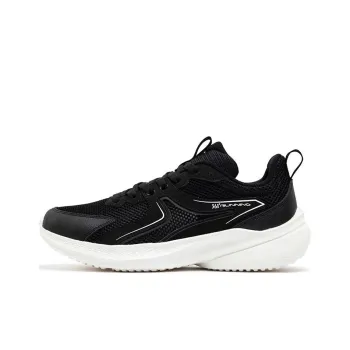 361° Slip Resistant Breathable Rebound Low Top Casual Running Shoes Men's Black White