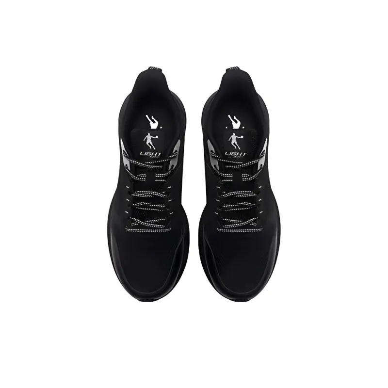 QIAODAN Cushioning Wear Resistant Low Top Casual Running Shoes Men's Black-3