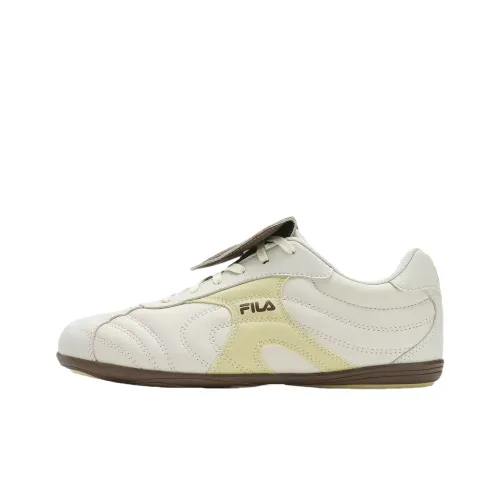 FILA LIPPER Water Dance Shoes Anti Slip Wear Resistant Low Top Casual Shoes Women's Beige Yellow