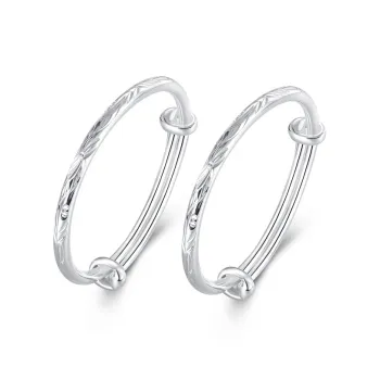 SHENGYALUO 999 Fine Silver Bangles Kids'
