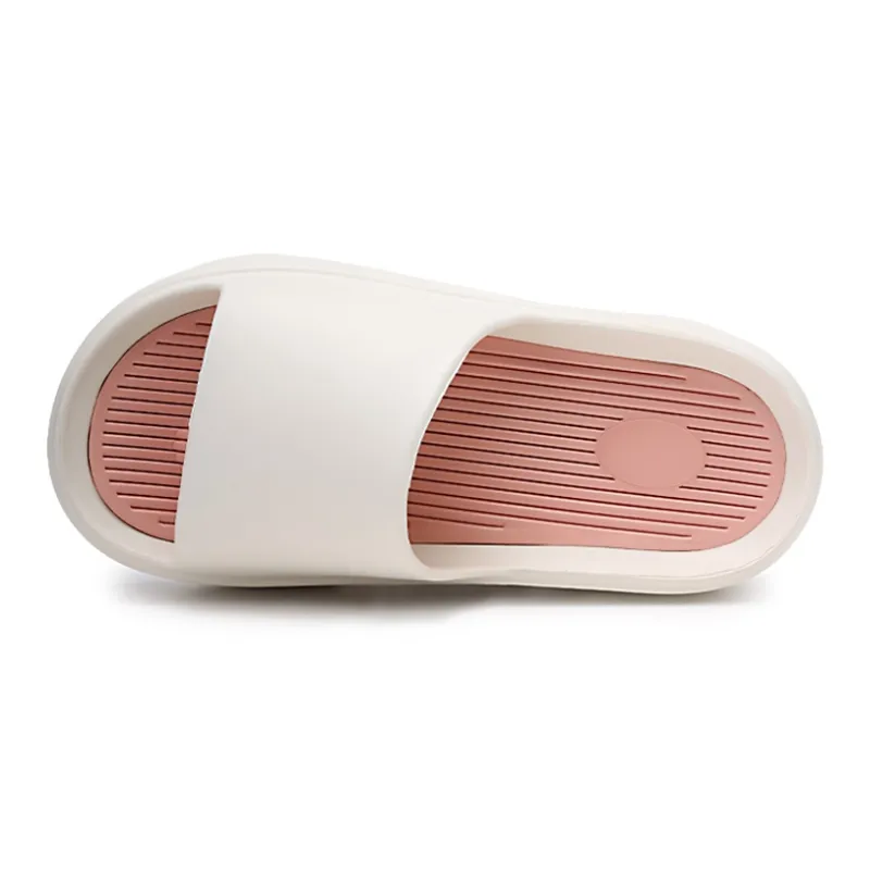 XMISTUO Minimalist Style Fashion Squashy And Bouncy Feeling Platform Slippers For Women's-16